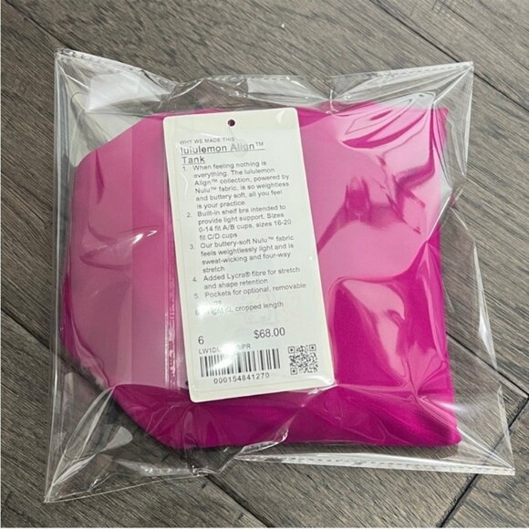 Lululemon NWT Align Tank Top Ripened Raspberry - Picture 7 of 7